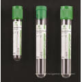 CE approuvé Collection Blood Tube, Heparin Lithium (PET GLASS)